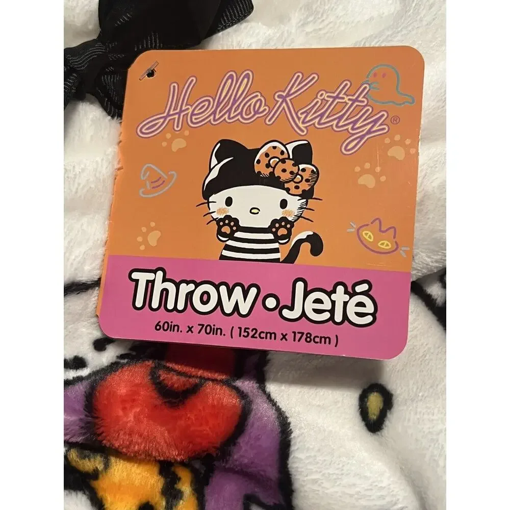 2 Hello Kitty Halloween Throw Blankets 60X70” Ghost Mummy Witch **2 Pck Set PAIR